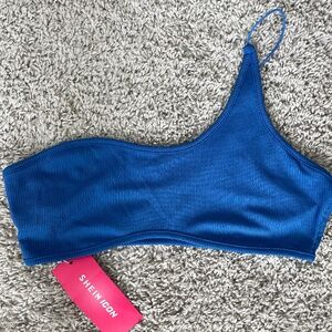 SHEIN electric blue bralette top